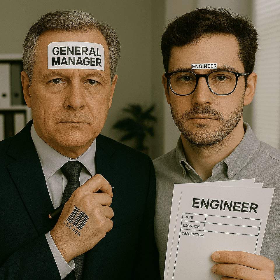 Bigger Your Title, Bigger your Forehead Sticker